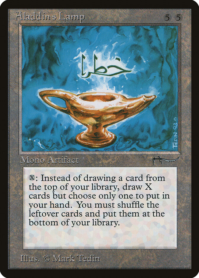 Aladdin's Lamp card front