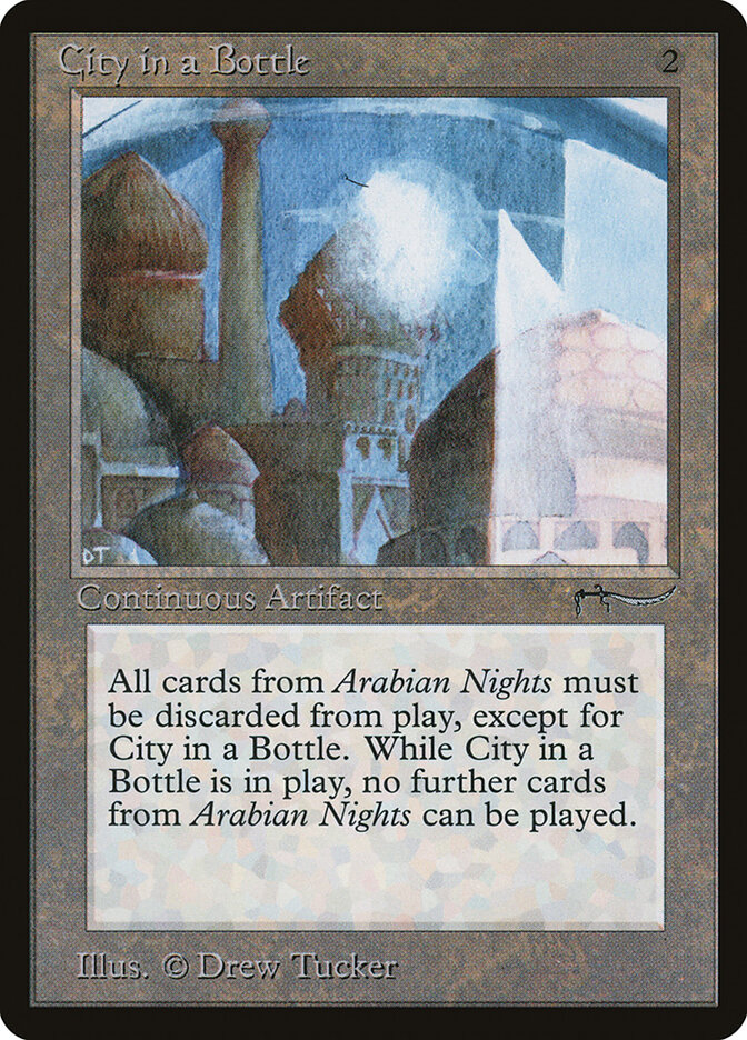 City in a Bottle card front