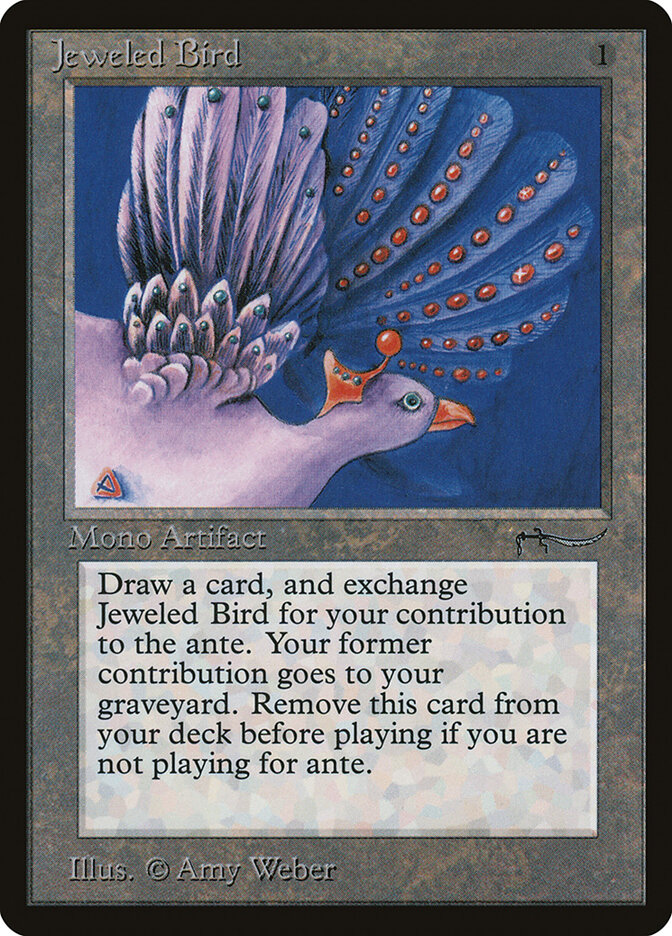 Jeweled Bird card front