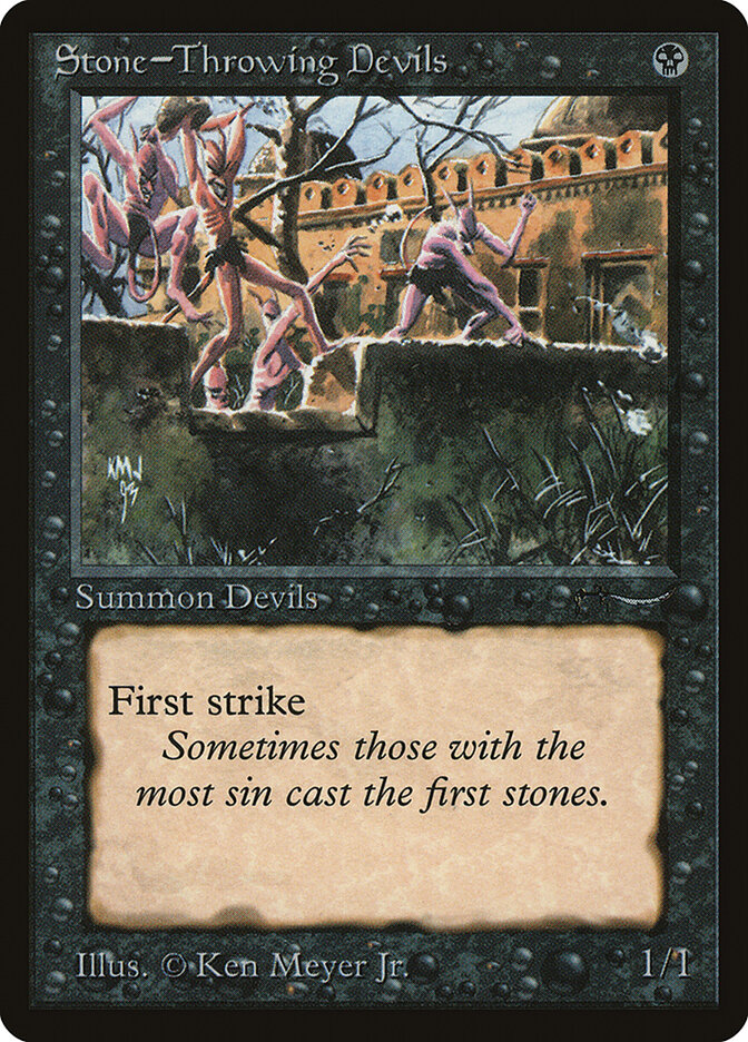 Stone-Throwing Devils card front