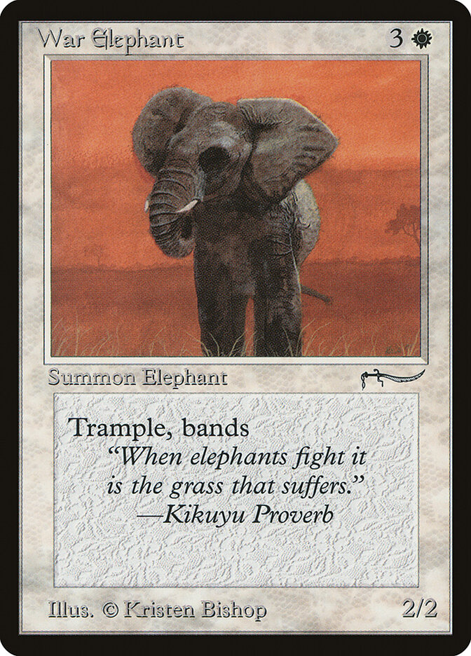 War Elephant card front