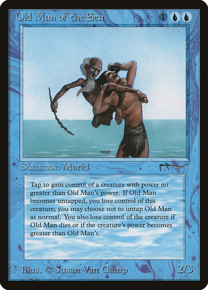 Old Man of the Sea card front