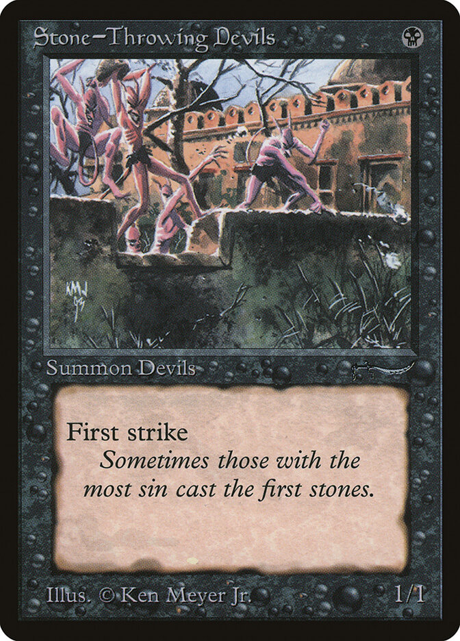 Stone-Throwing Devils card front