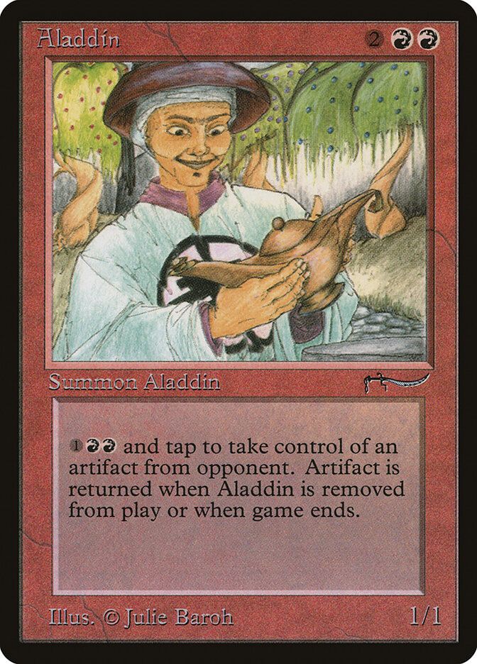 Aladdin card front