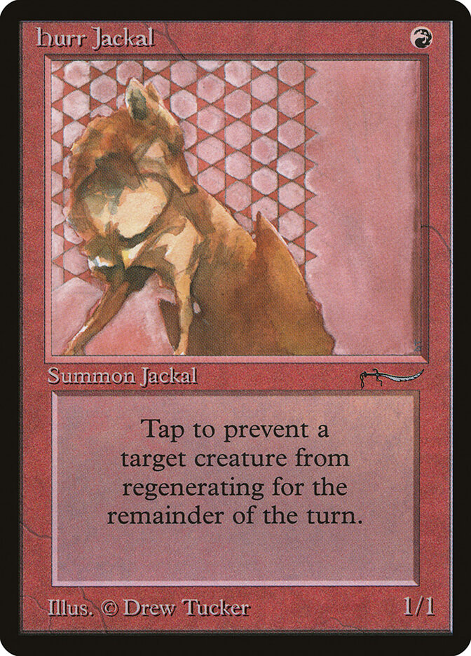 Hurr Jackal card front
