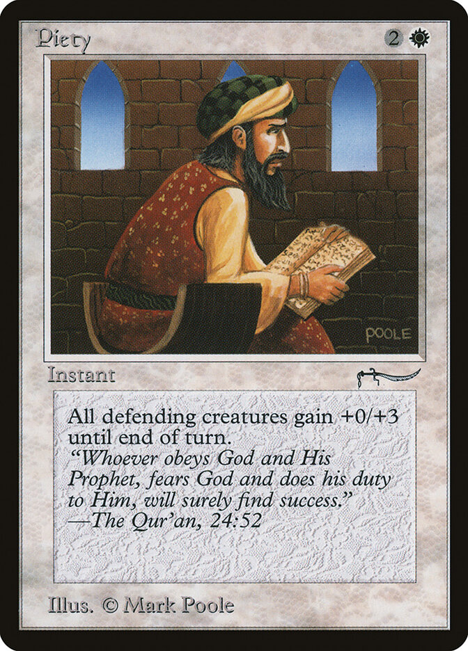 Piety card front