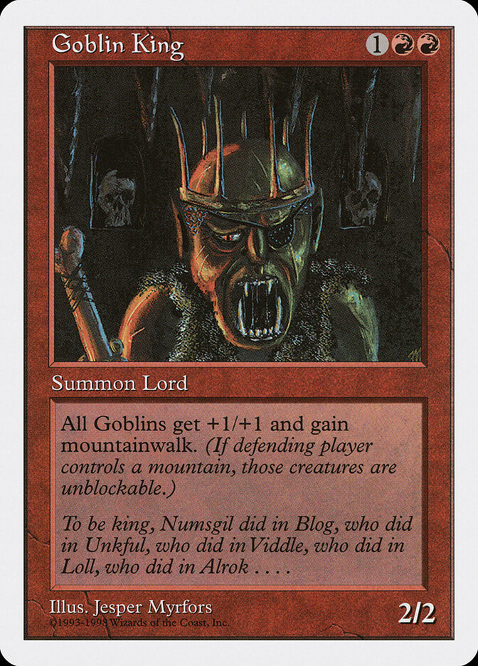 Goblin King card front