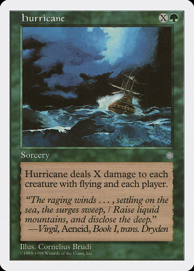 Hurricane card front