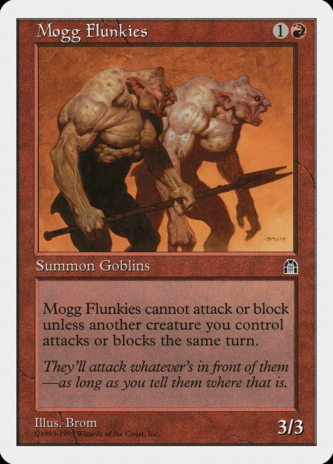 Mogg Flunkies card front