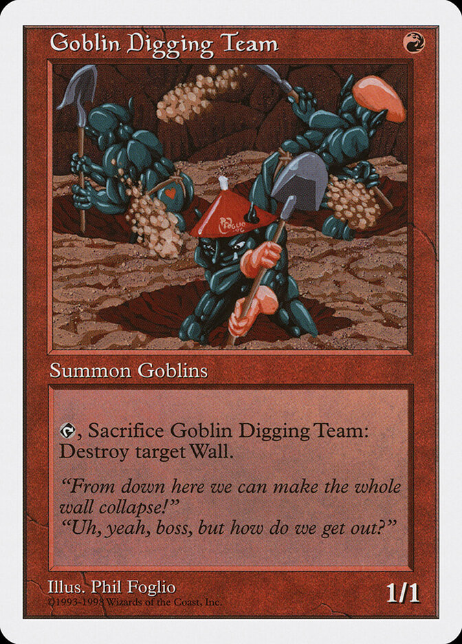 Goblin Digging Team card front