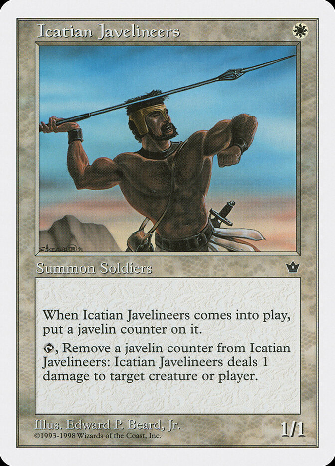 Icatian Javelineers card front