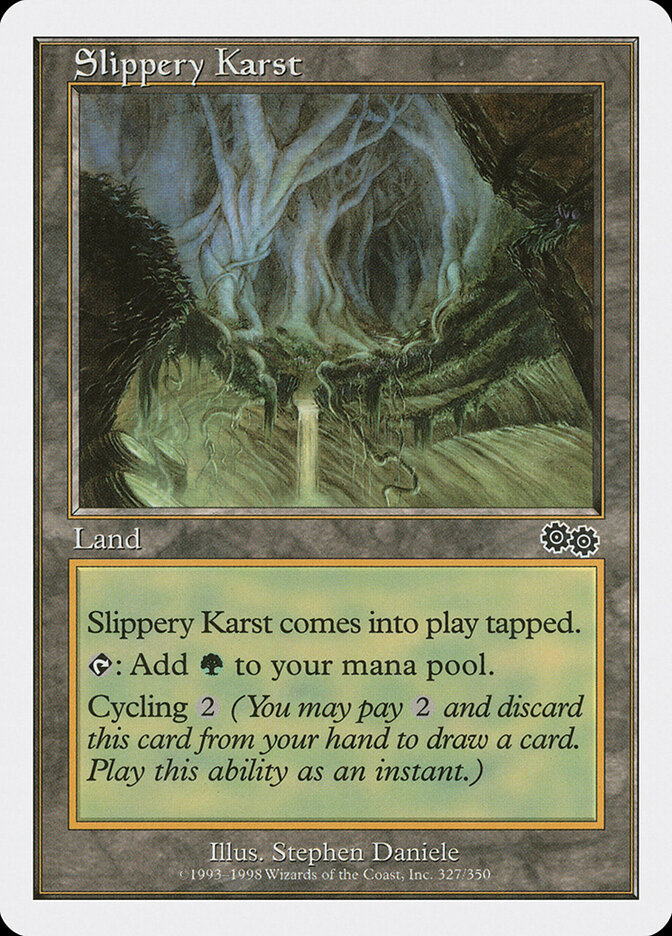 Slippery Karst card front