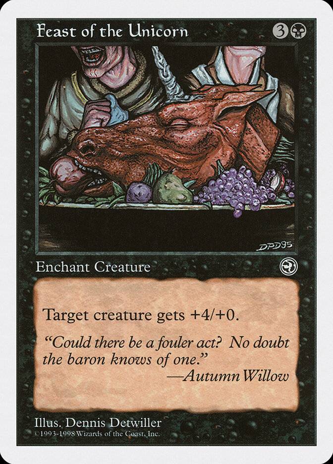 Feast of the Unicorn card front