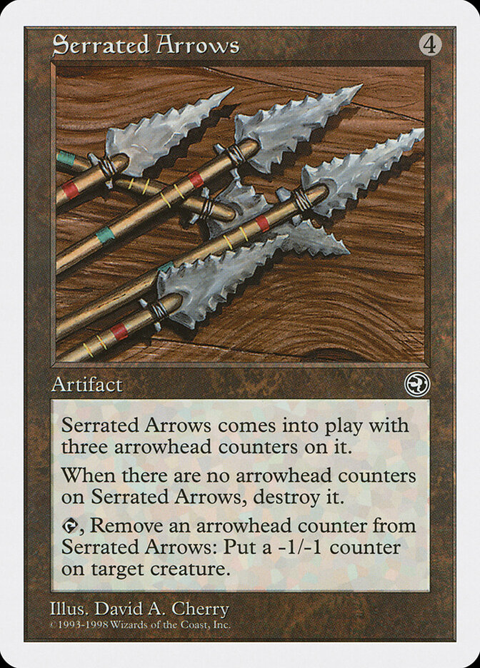 Serrated Arrows card front