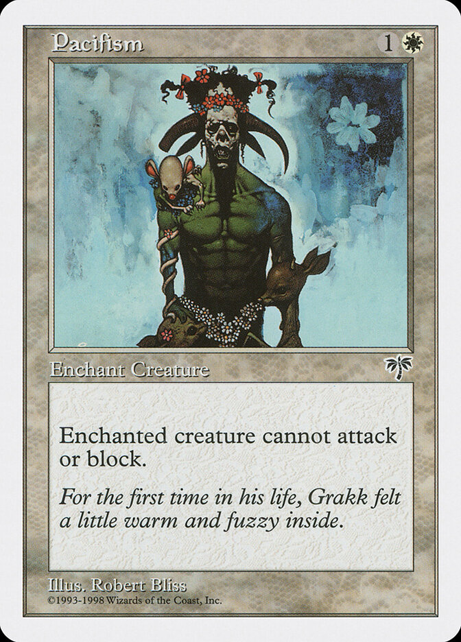 Pacifism card front
