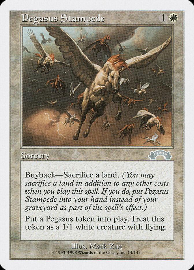 Pegasus Stampede card front