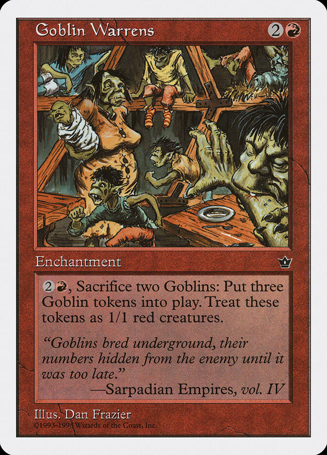 Goblin Warrens card front