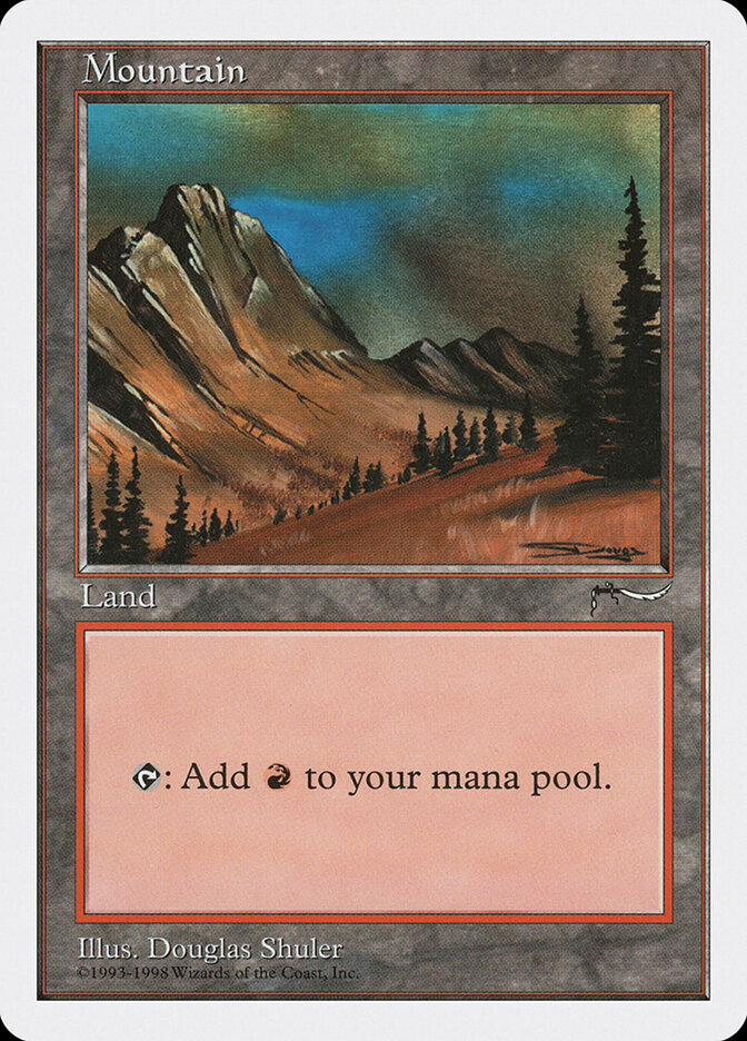 Mountain card front