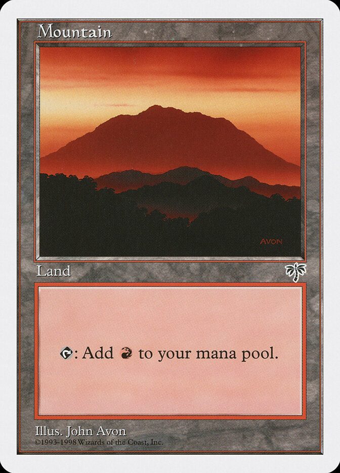 Mountain card front