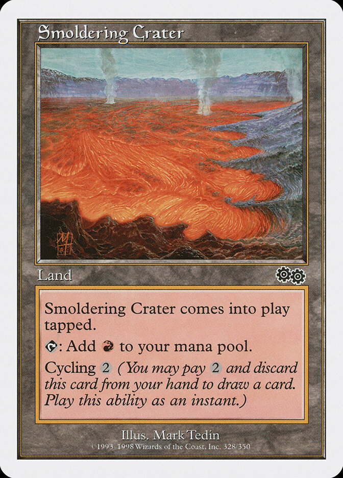Smoldering Crater card front