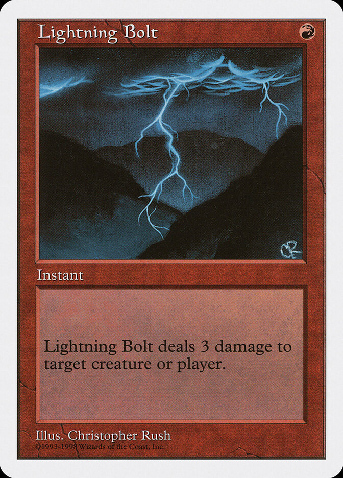 Lightning Bolt card front