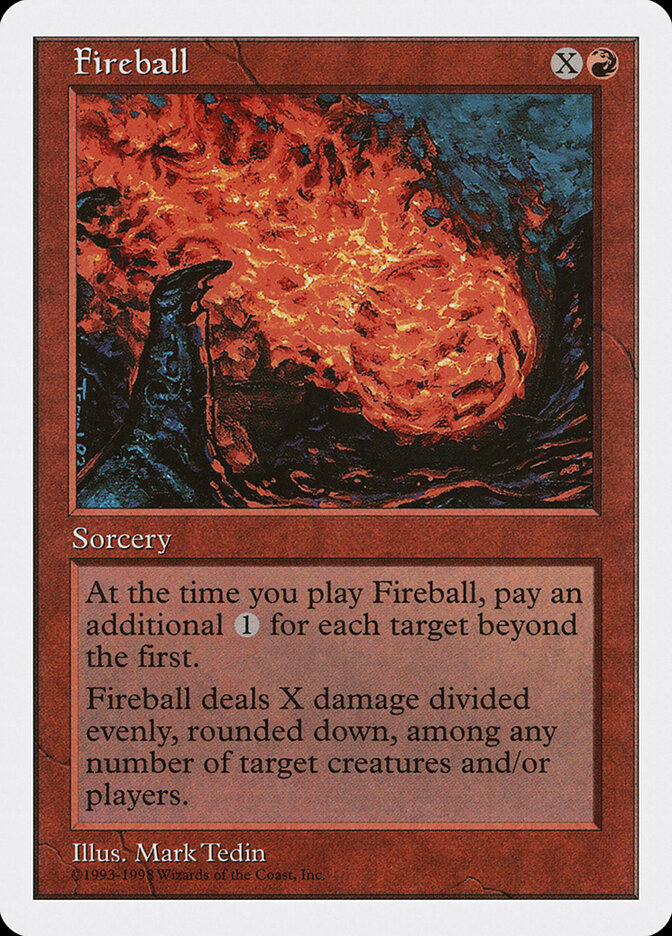 Fireball card front