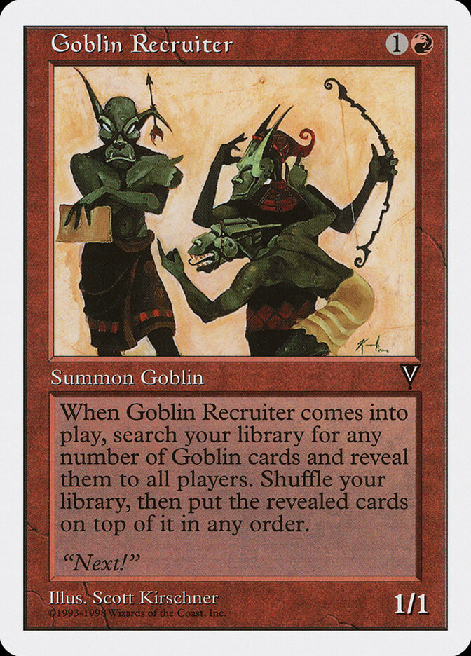 Goblin Recruiter card front