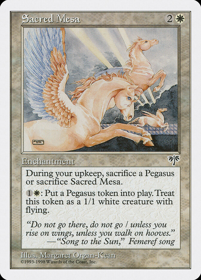Sacred Mesa card front