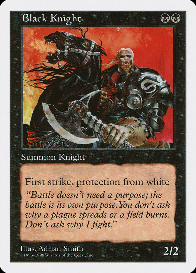 Black Knight card front