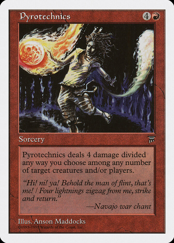 Pyrotechnics card front