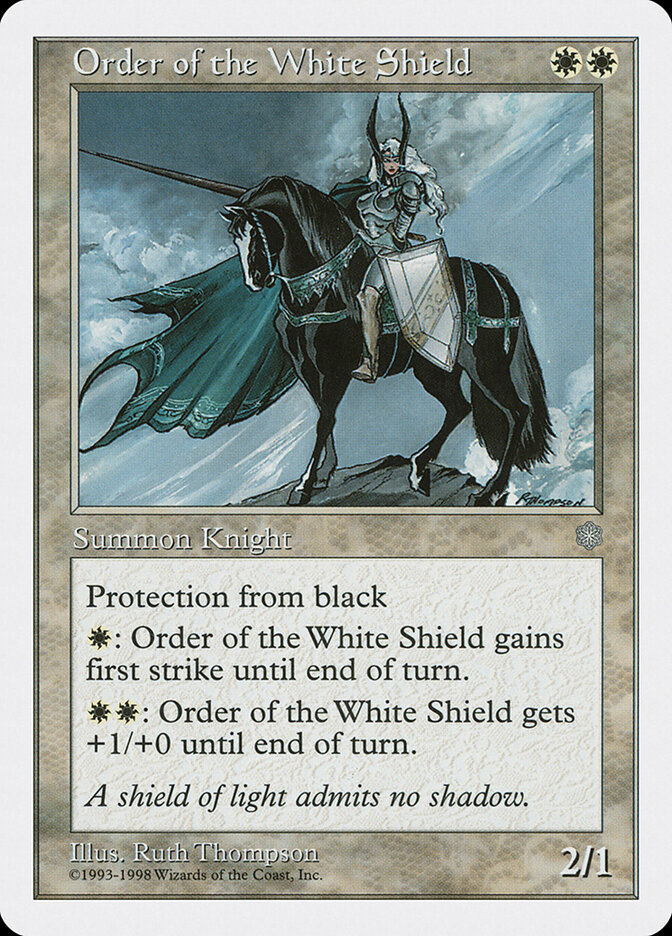 Order of the White Shield card front