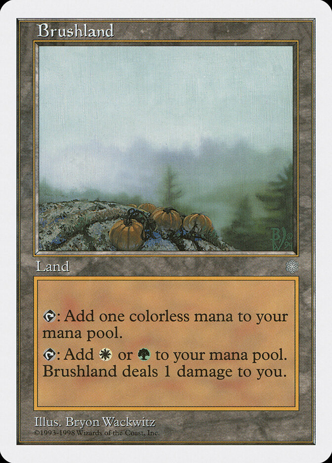Brushland card front