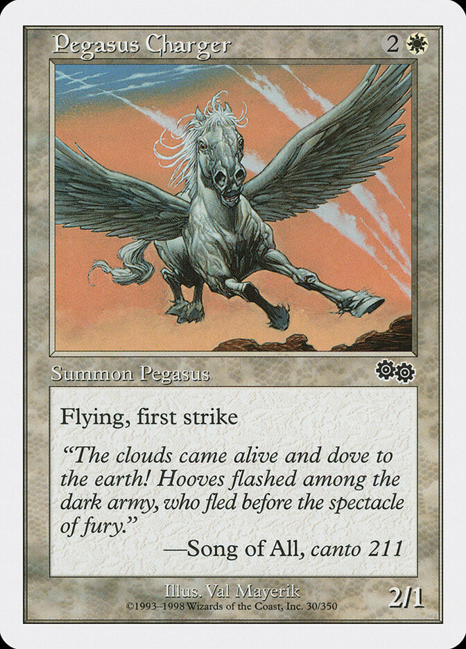 Pegasus Charger card front