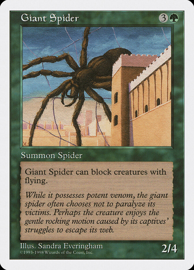 Giant Spider card front