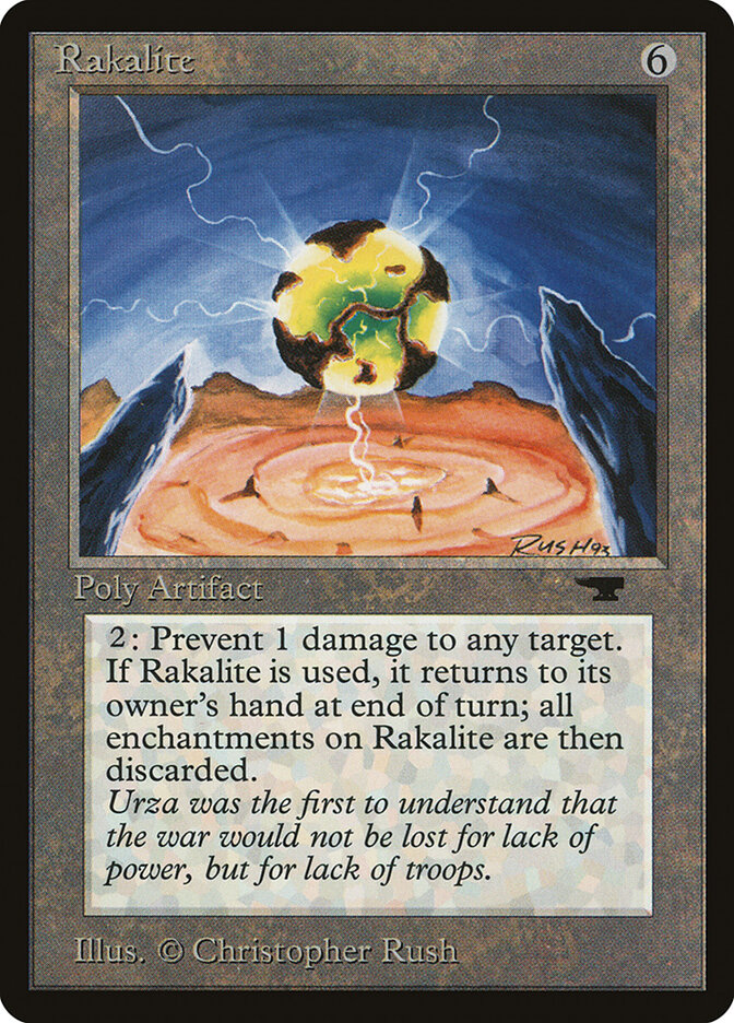 Rakalite card front