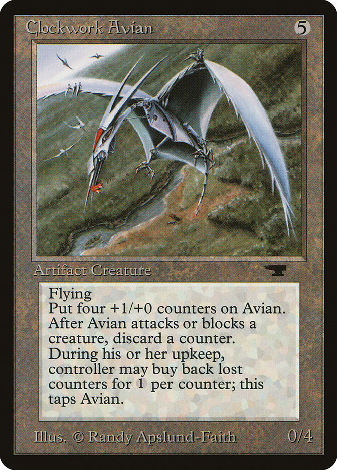 Clockwork Avian card front