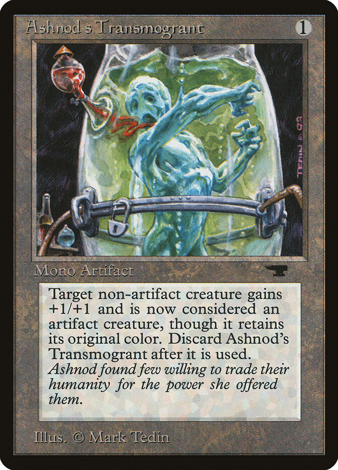 Ashnod's Transmogrant card front