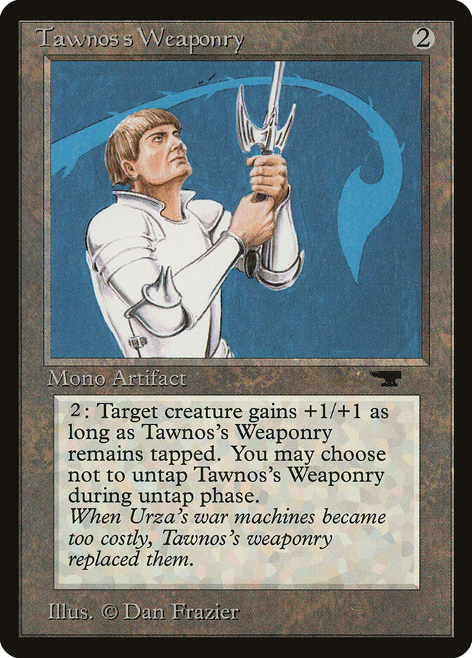 Tawnos's Weaponry card front