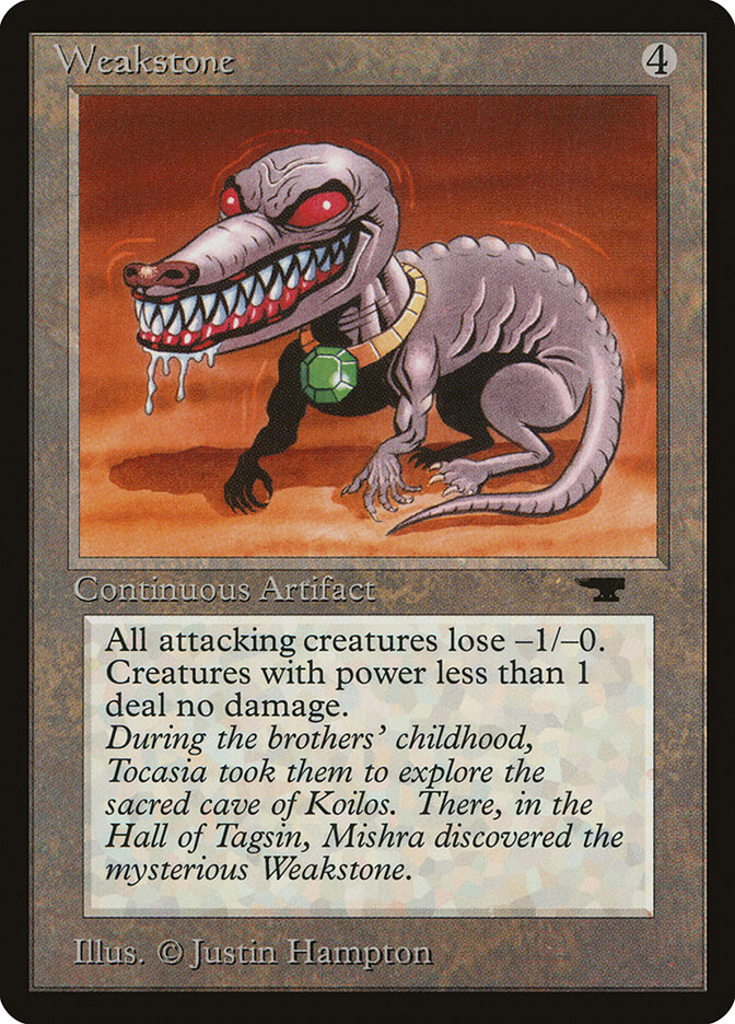 Weakstone card front