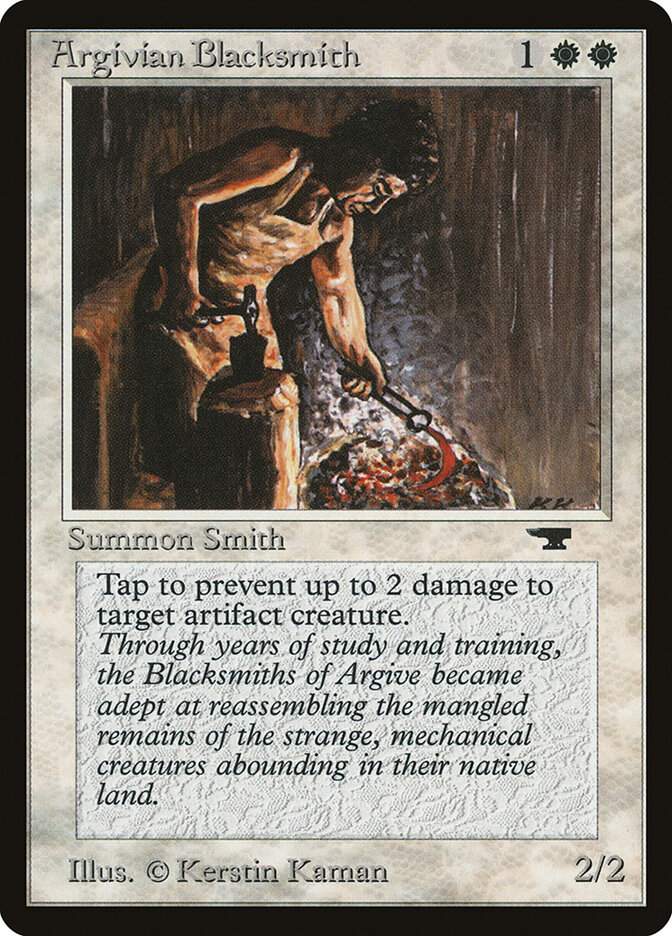 Argivian Blacksmith card front
