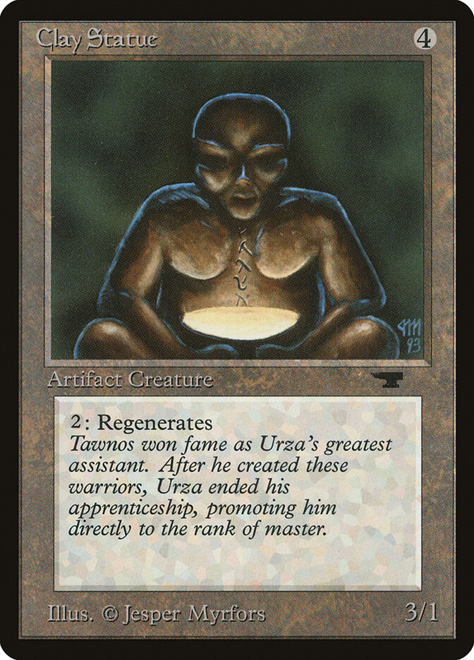 Clay Statue card front
