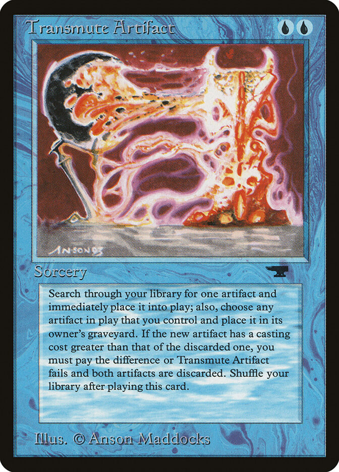 Transmute Artifact card front