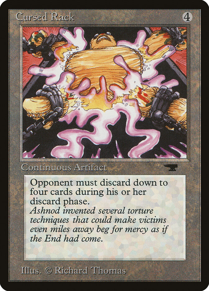 Cursed Rack card front