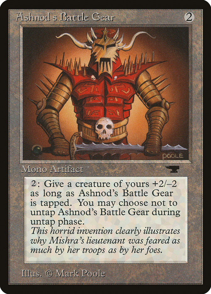 Ashnod's Battle Gear card front