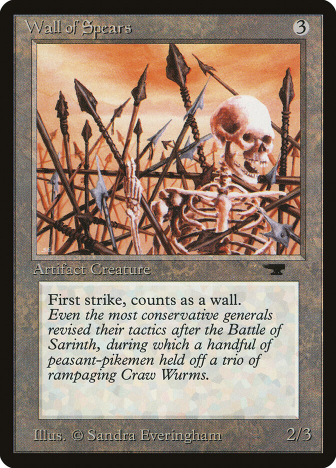 Wall of Spears card front