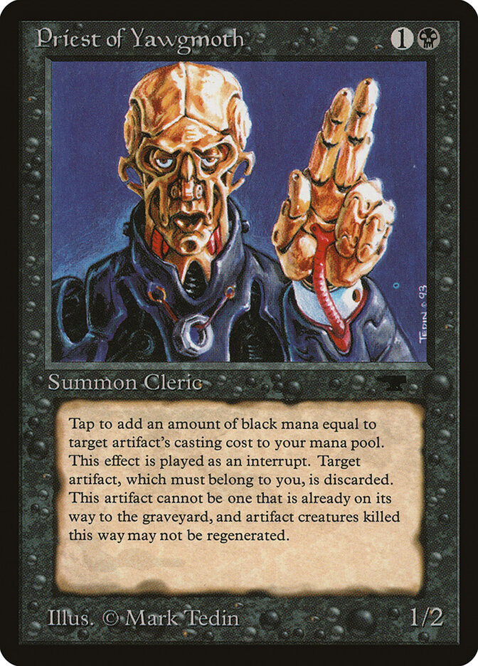 Priest of Yawgmoth card front