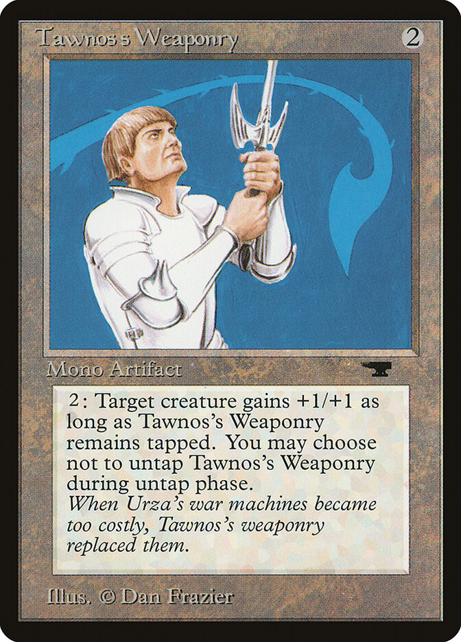 Tawnos's Weaponry card front