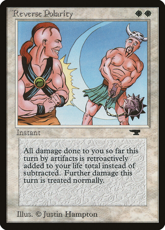 Reverse Polarity card front