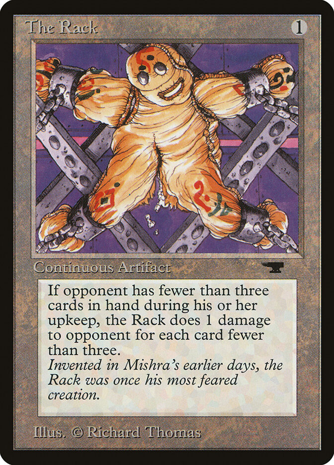 The Rack card front