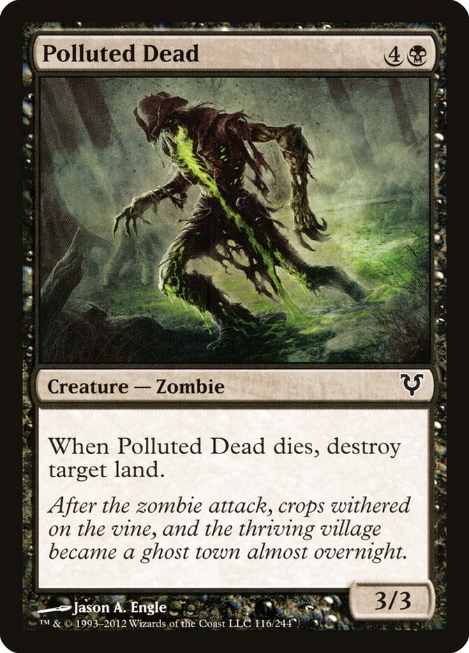 Polluted Dead card front